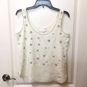 Chiffon beaded tank